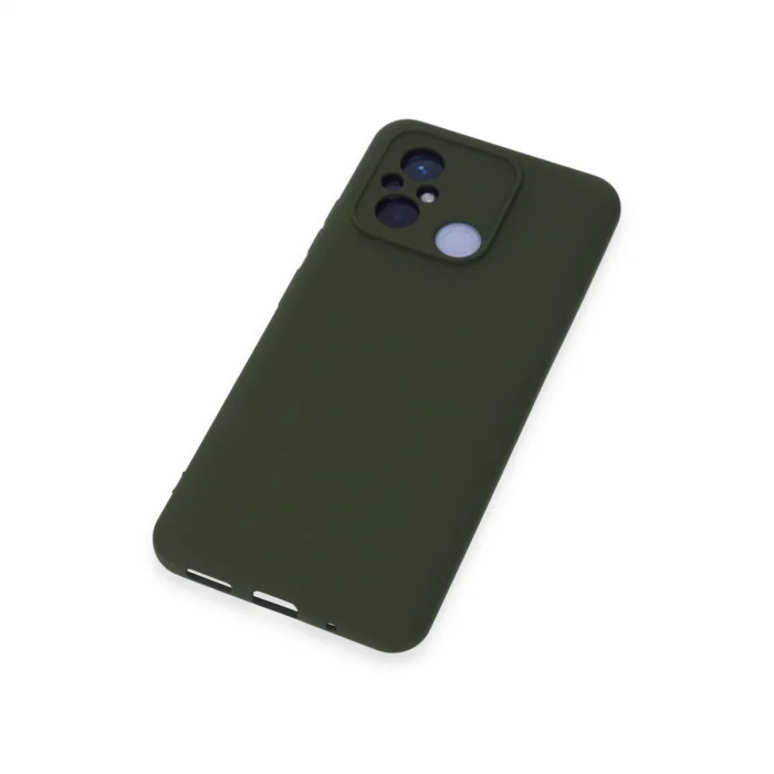BUĞZ Xiaomi Redmi 12c Kılıf Nano İçi Kadife Silikon - Koyu Yeşil