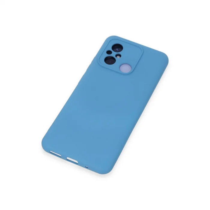 BUĞZ Xiaomi Redmi 12c Kılıf Nano İçi Kadife Silikon - Mavi