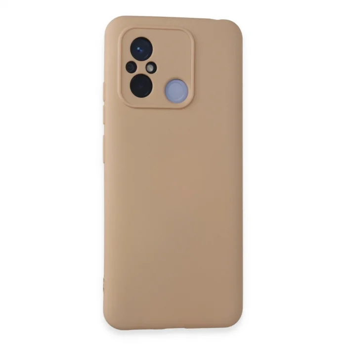 BUĞZ Xiaomi Redmi 12c Kılıf Nano İçi Kadife Silikon - Pudra