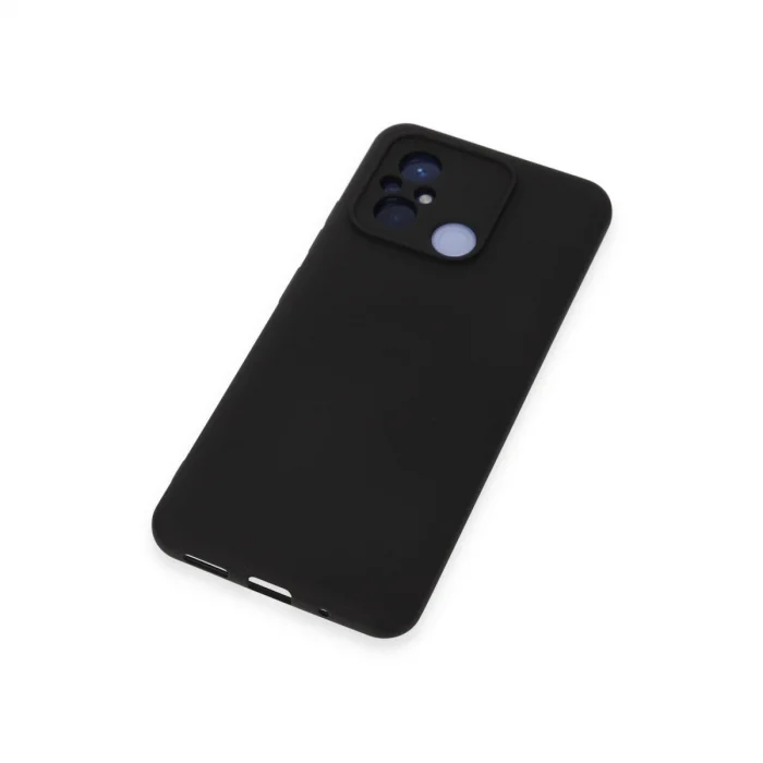 BUĞZ Xiaomi Redmi 12c Kılıf Nano İçi Kadife Silikon - Siyah