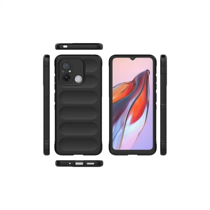 BUĞZ Xiaomi Redmi 12c Kılıf Optimum Silikon - Siyah