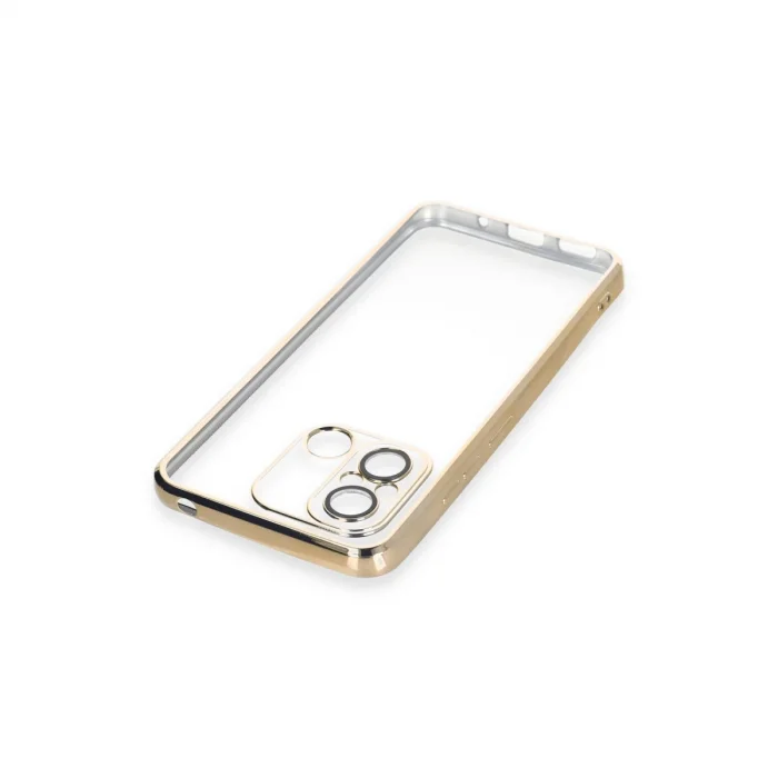 BUĞZ Xiaomi Redmi 12c Kılıf Razer Lensli Silikon - Gold