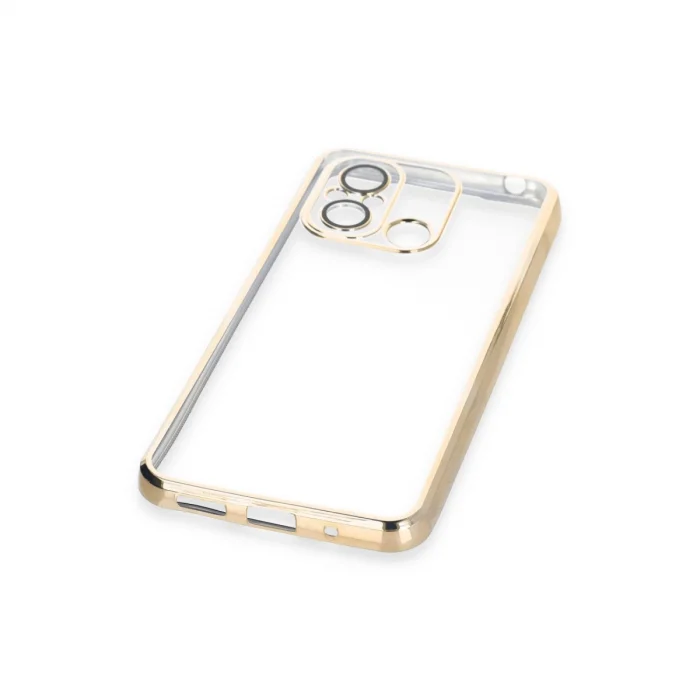 BUĞZ Xiaomi Redmi 12c Kılıf Razer Lensli Silikon - Gold