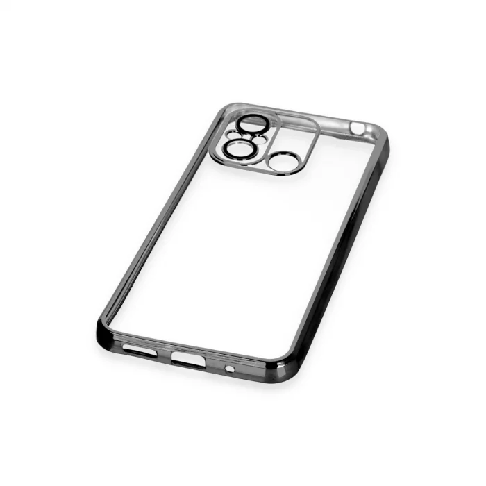 BUĞZ Xiaomi Redmi 12c Kılıf Razer Lensli Silikon - Siyah