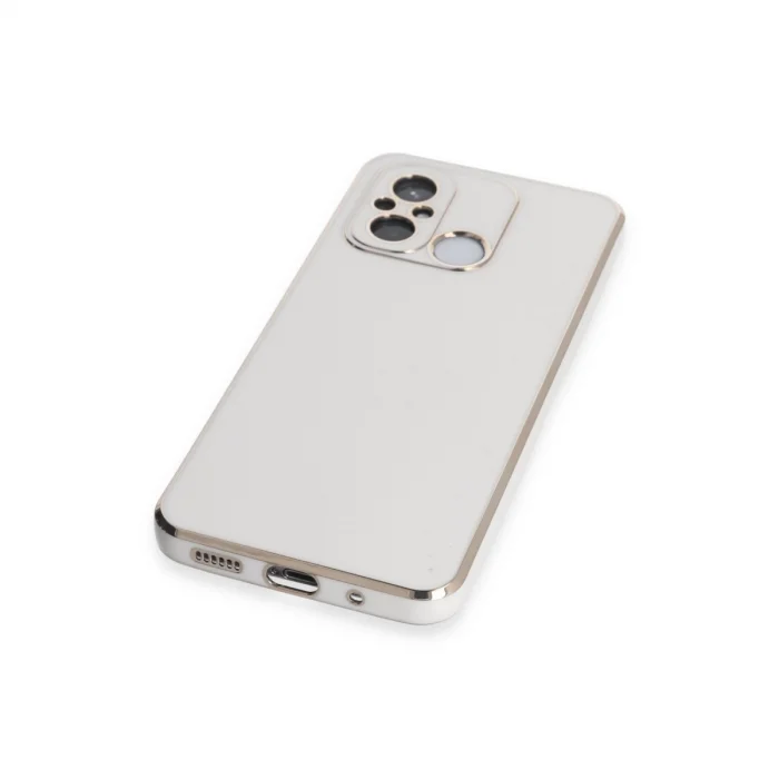 BUĞZ Xiaomi Redmi 12c Kılıf Volet Silikon - Beyaz