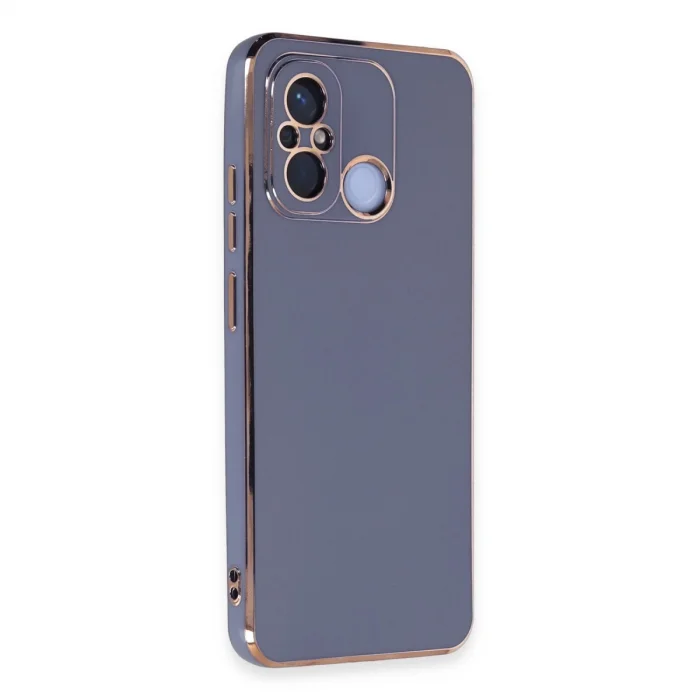 BUĞZ Xiaomi Redmi 12c Kılıf Volet Silikon - Mavi