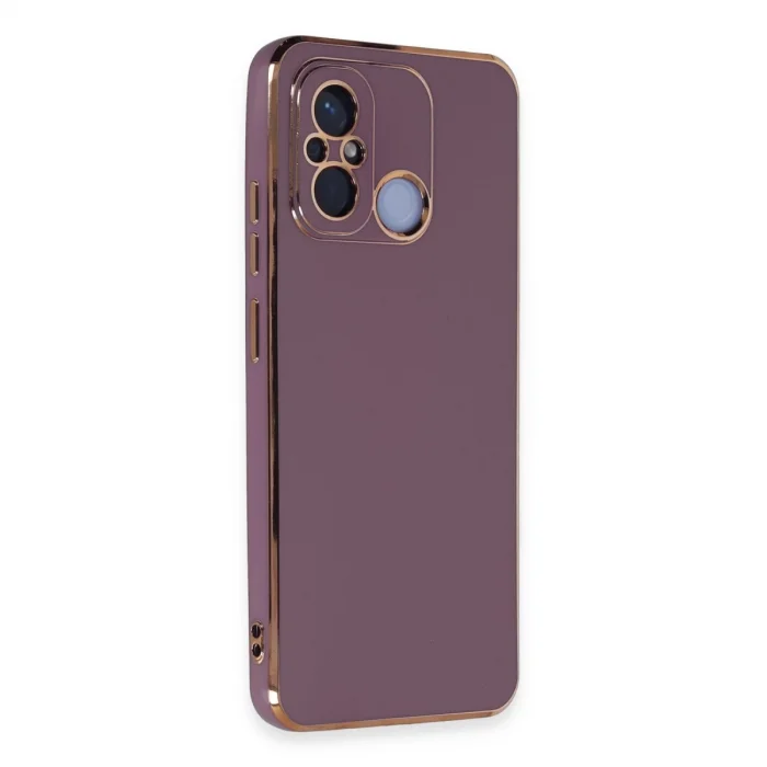 BUĞZ Xiaomi Redmi 12c Kılıf Volet Silikon - Mor