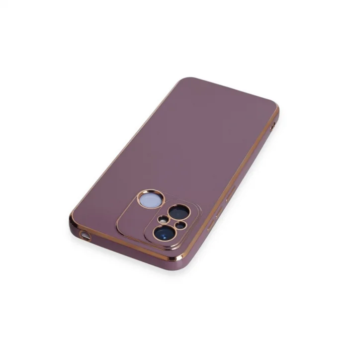 BUĞZ Xiaomi Redmi 12c Kılıf Volet Silikon - Mor