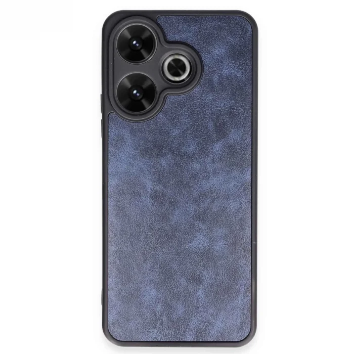 BUĞZ Xiaomi Redmi 13 4g Kılıf Aras Deri Kapak - Lacivert