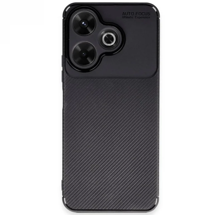 BUĞZ Xiaomi Redmi 13 4g Kılıf Auto Focus Karbon Kapak - Siyah