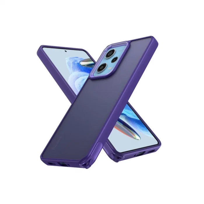 BUĞZ Xiaomi Redmi 13 4g Kılıf Elegant Kapak - Derin Mor