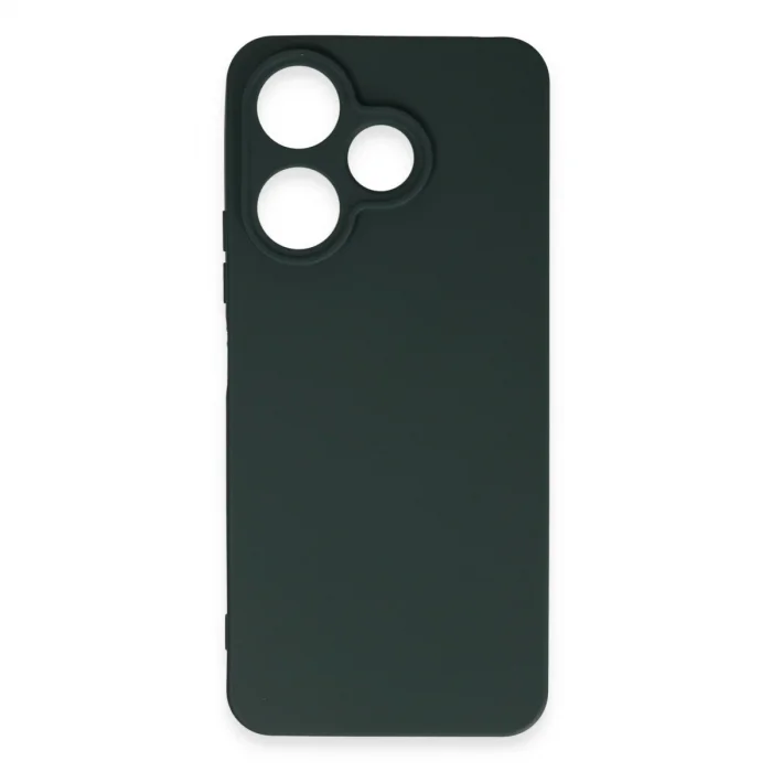 BUĞZ Xiaomi Redmi 13 4g Kılıf First Silikon - Koyu Yeşil