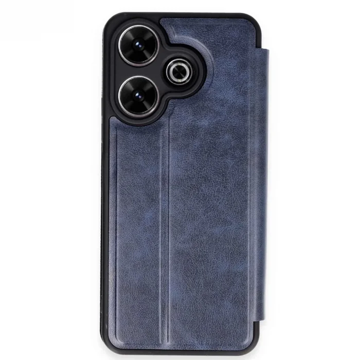 BUĞZ Xiaomi Redmi 13 4g Kılıf Flip Cover - Lacivert