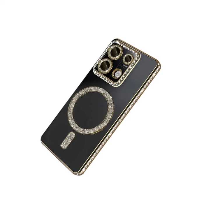 BUĞZ Xiaomi Redmi 13c Joke Simli Magneticsafe Kılıf - Gold