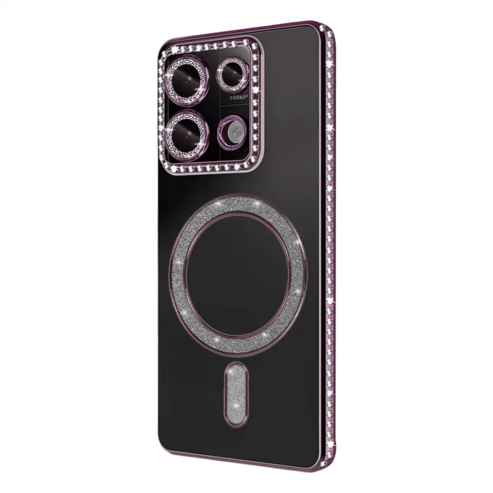 BUĞZ Xiaomi Redmi 13c Joke Simli Magneticsafe Kılıf - Pembe