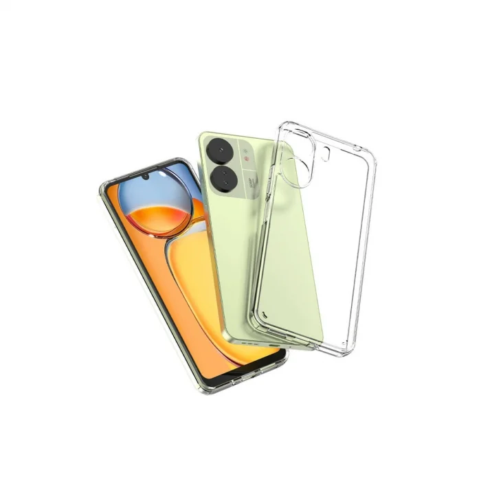 BUĞZ Xiaomi Redmi 13c Kılıf Lüx Şeffaf Silikon
