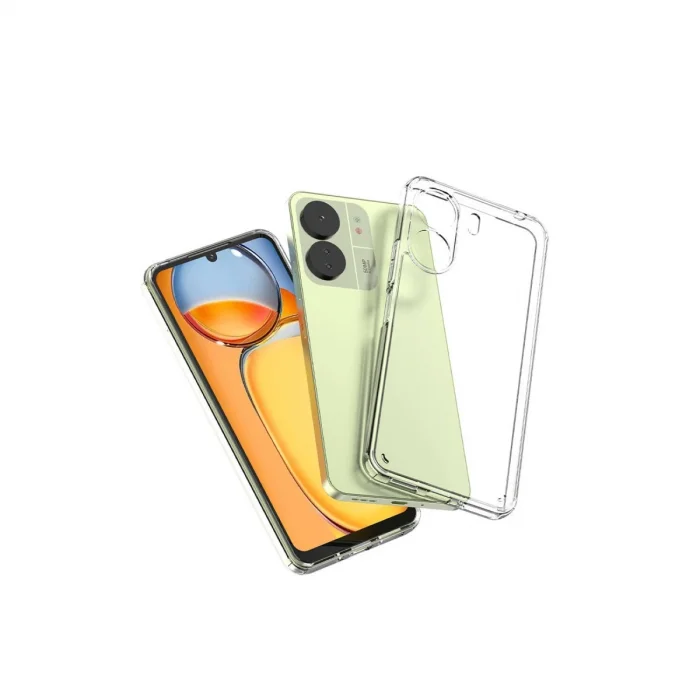 BUĞZ Xiaomi Redmi 13c Kılıf Lüx Şeffaf Silikon