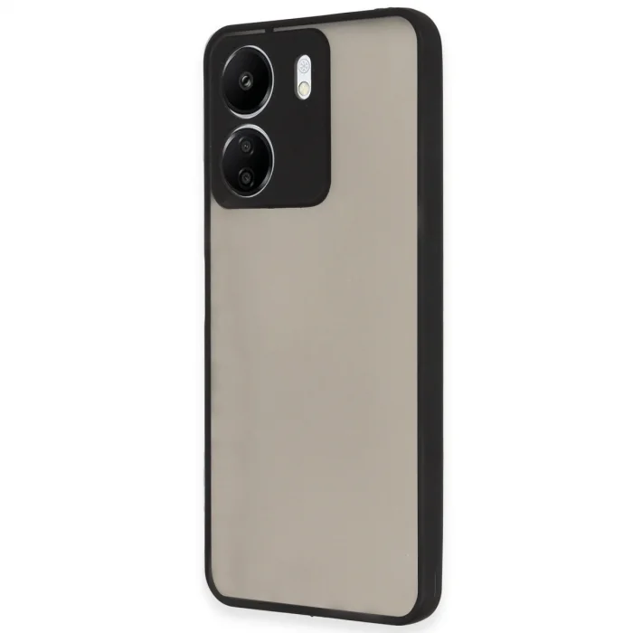 BUĞZ Xiaomi Redmi 13c Kılıf Montreal Silikon Kapak - Siyah