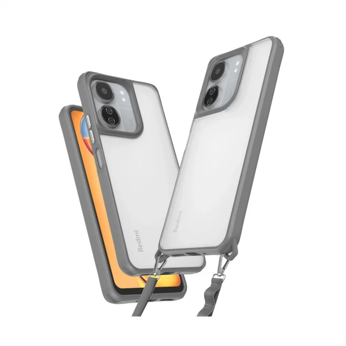 BUĞZ Xiaomi Redmi 13c Kılıf Penta Silikon Kılıf - Titan Gri