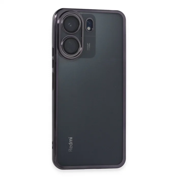 BUĞZ Xiaomi Redmi 13c Kılıf Razer Lensli Silikon - Mor