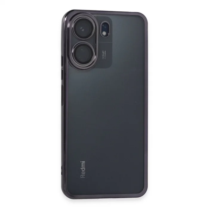 BUĞZ Xiaomi Redmi 13c Kılıf Razer Lensli Silikon - Mor