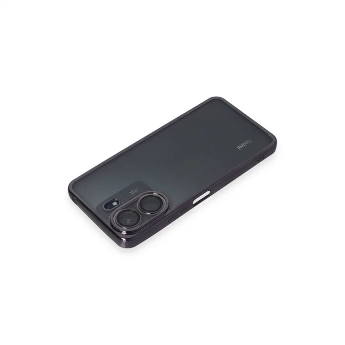 BUĞZ Xiaomi Redmi 13c Kılıf Razer Lensli Silikon - Mor
