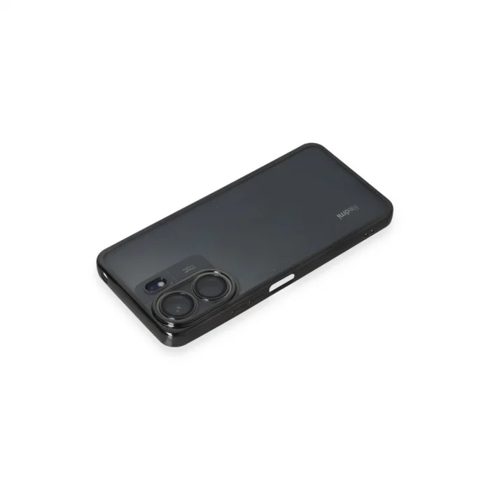 BUĞZ Xiaomi Redmi 13c Kılıf Razer Lensli Silikon - Siyah