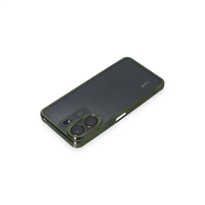 BUĞZ Xiaomi Redmi 13c Kılıf Razer Lensli Silikon - Yeşil