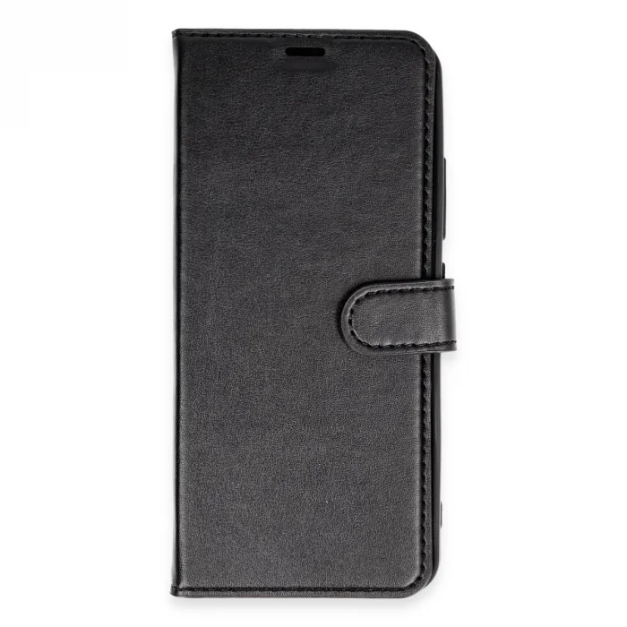 BUĞZ Xiaomi Redmi 13c Kılıf Trend S Plus Kapaklı Kılıf - Siyah