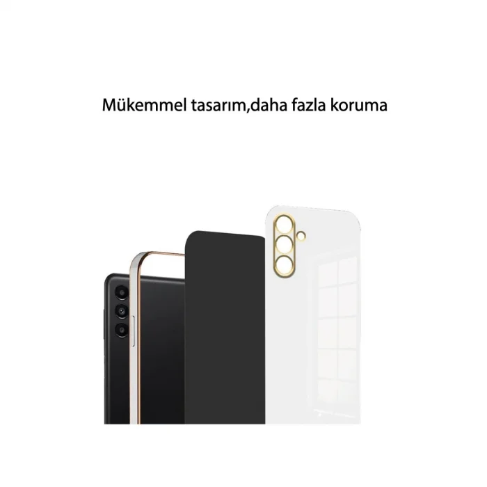 BUĞZ Xiaomi Redmi 13c Kılıf Volet Silikon - Siyah