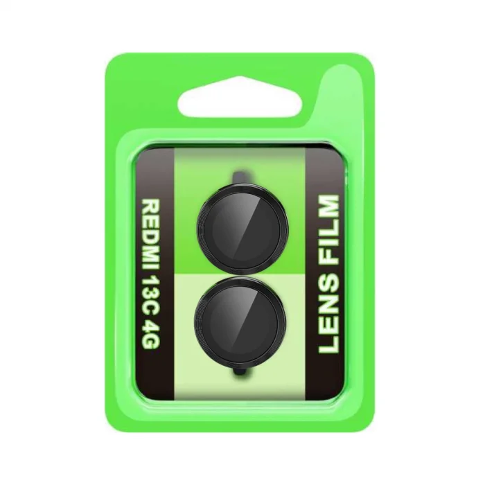 BUĞZ Xiaomi Redmi 13c Raze Metal Kamera Lens - Siyah