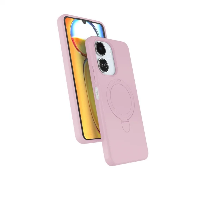 BUĞZ Xiaomi Redmi 13c Regal Magsafe Standlı Kapak - Açık Pembe