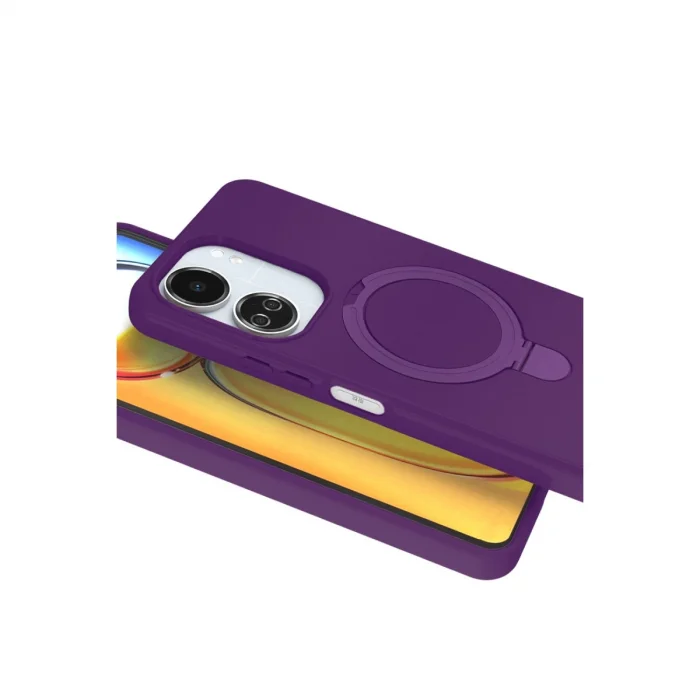 BUĞZ Xiaomi Redmi 13c Regal Magsafe Standlı Kapak - Derin Mor