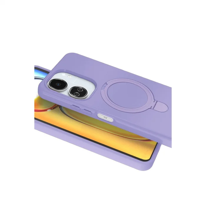 BUĞZ Xiaomi Redmi 13c Regal Magsafe Standlı Kapak - Lila
