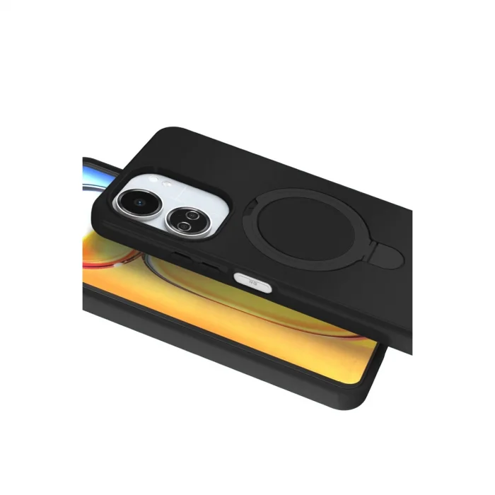 BUĞZ Xiaomi Redmi 13c Regal Magsafe Standlı Kapak - Siyah