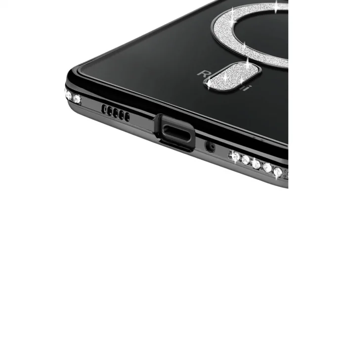 BUĞZ Xiaomi Redmi 14c Joke Simli Magneticsafe Kılıf - Siyah