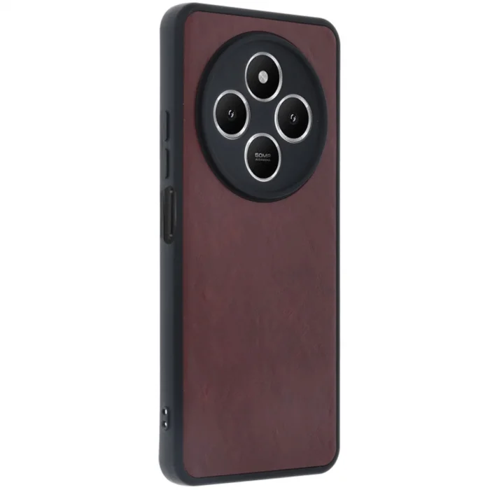 BUĞZ Xiaomi Redmi 14c Kılıf Aras Deri Kapak - Bordo