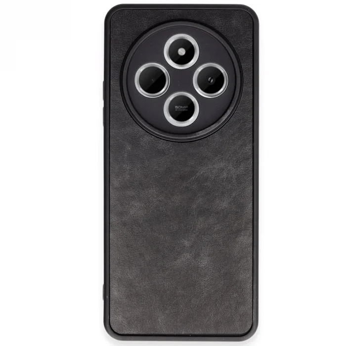 BUĞZ Xiaomi Redmi 14c Kılıf Aras Deri Kapak - Siyah