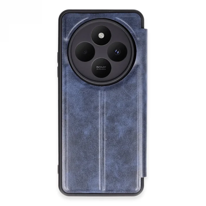 BUĞZ Xiaomi Redmi 14c Kılıf Flip Cover - Lacivert