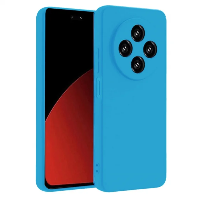 BUĞZ Xiaomi Redmi 14c Kılıf Nano İçi Kadife Silikon - Mavi