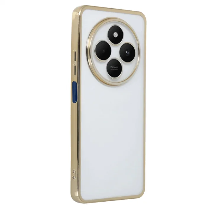 BUĞZ Xiaomi Redmi 14c Kılıf Razer Lensli Silikon - Gold