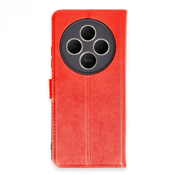 BUĞZ Xiaomi Redmi 14c Kılıf Trend S Plus Kapaklı Kılıf - Kırmızı