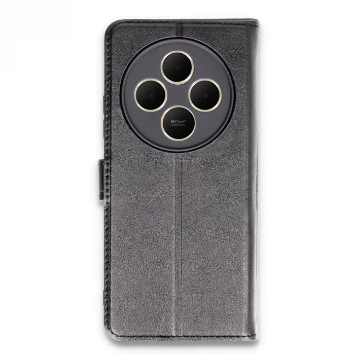 BUĞZ Xiaomi Redmi 14c Kılıf Trend S Plus Kapaklı Kılıf - Siyah