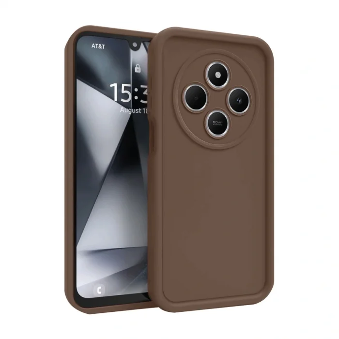 BUĞZ Xiaomi Redmi 14c Kılıf Viera Silikon - Kahverengi