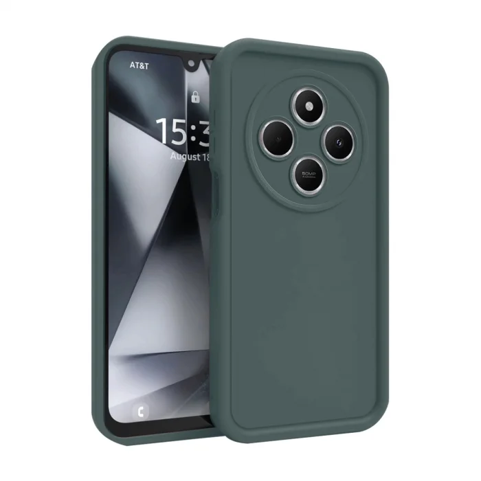 BUĞZ Xiaomi Redmi 14c Kılıf Viera Silikon - Koyu Yeşil