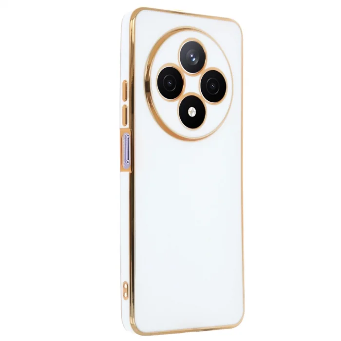 BUĞZ Xiaomi Redmi 14c Kılıf Volet Silikon - Beyaz