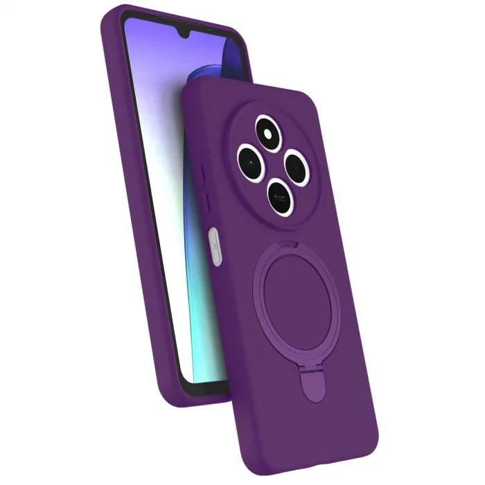 BUĞZ Xiaomi Redmi 14c Regal Magsafe Standlı Kapak - Derin Mor