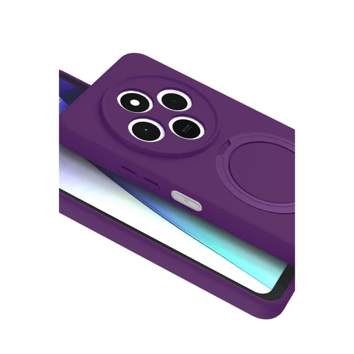 BUĞZ Xiaomi Redmi 14c Regal Magsafe Standlı Kapak - Derin Mor