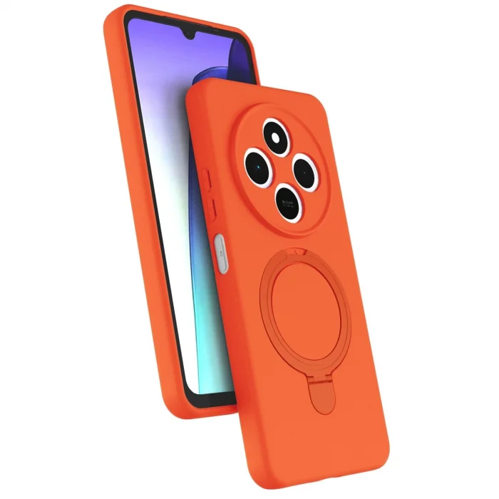 BUĞZ Xiaomi Redmi 14c Regal Magsafe Standlı Kapak - Turuncu