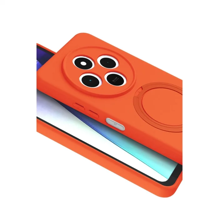 BUĞZ Xiaomi Redmi 14c Regal Magsafe Standlı Kapak - Turuncu